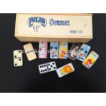 Logo Domino-Sets mit Holzkiste